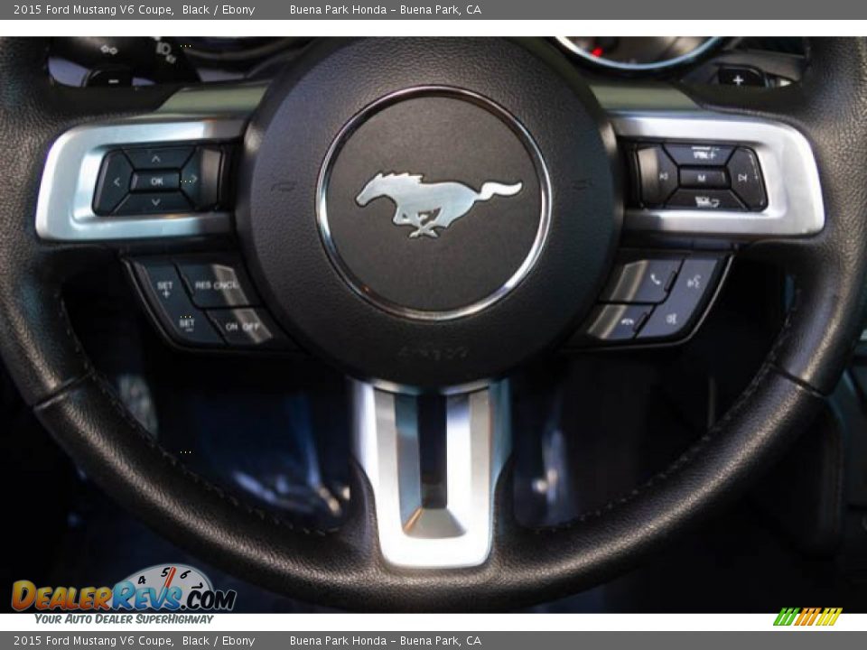 2015 Ford Mustang V6 Coupe Black / Ebony Photo #13