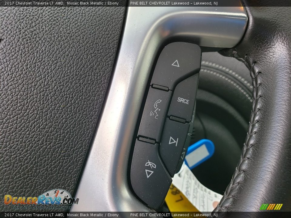 2017 Chevrolet Traverse LT AWD Mosaic Black Metallic / Ebony Photo #17