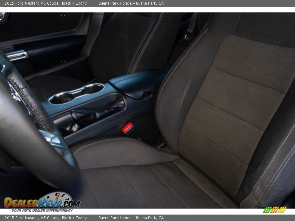 2015 Ford Mustang V6 Coupe Black / Ebony Photo #14