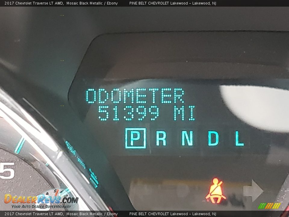 2017 Chevrolet Traverse LT AWD Mosaic Black Metallic / Ebony Photo #19
