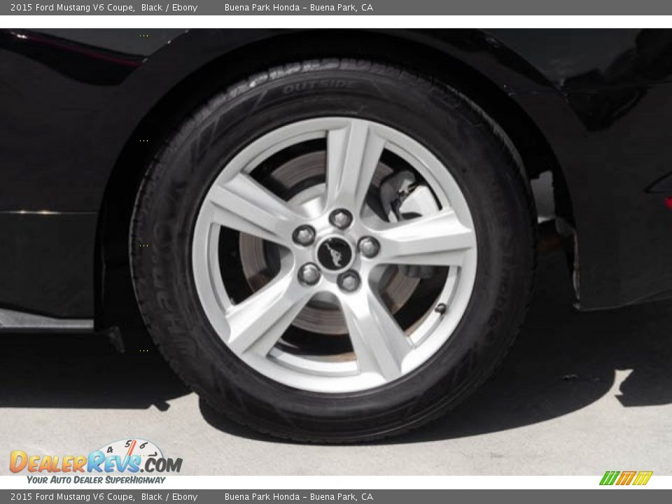 2015 Ford Mustang V6 Coupe Black / Ebony Photo #25