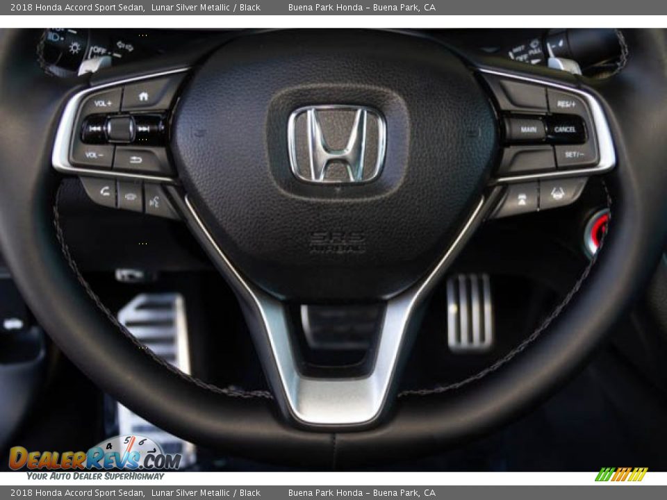 2018 Honda Accord Sport Sedan Lunar Silver Metallic / Black Photo #13