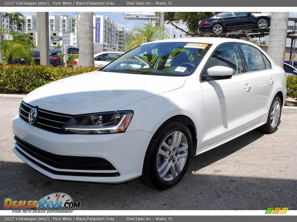 2017 Volkswagen Jetta S Pure White / Black/Palladium Gray Photo #5