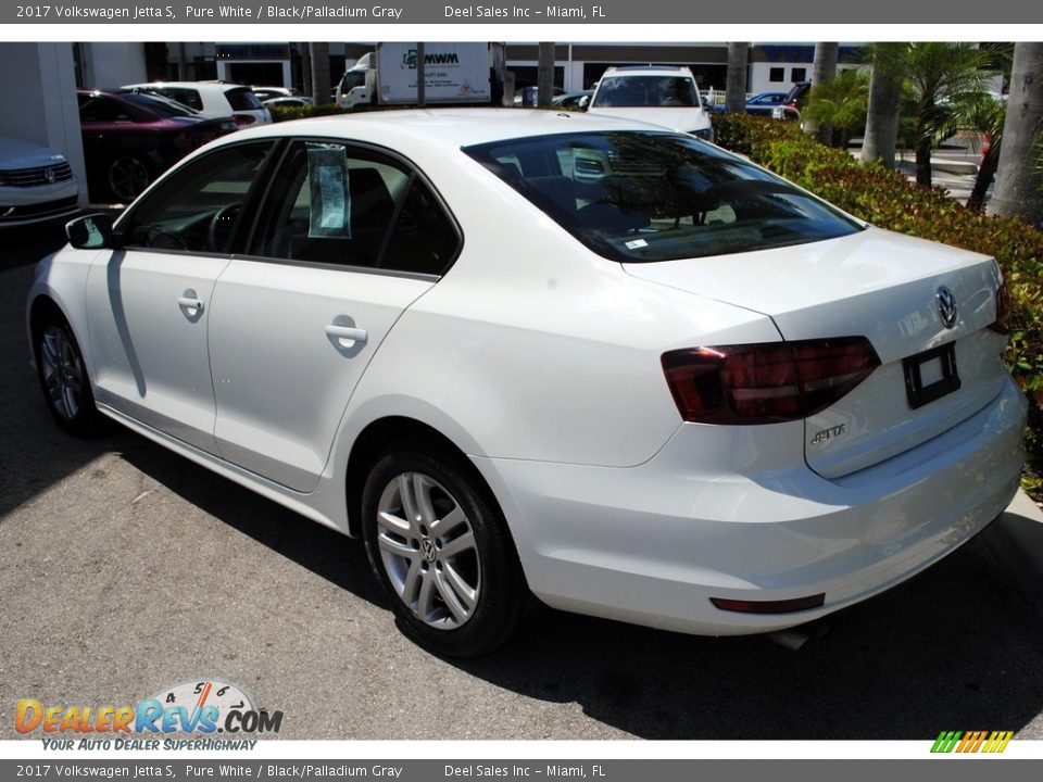 2017 Volkswagen Jetta S Pure White / Black/Palladium Gray Photo #6