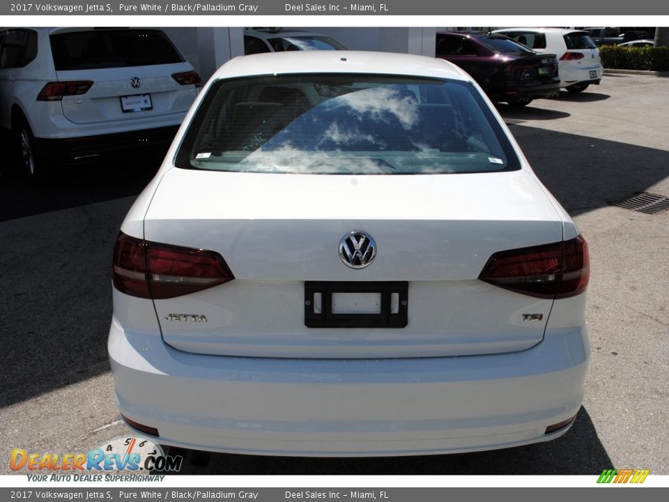2017 Volkswagen Jetta S Pure White / Black/Palladium Gray Photo #7