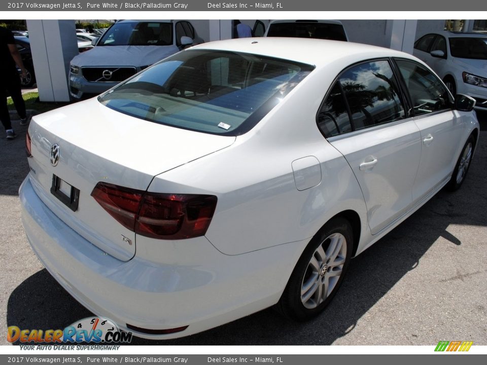 2017 Volkswagen Jetta S Pure White / Black/Palladium Gray Photo #8
