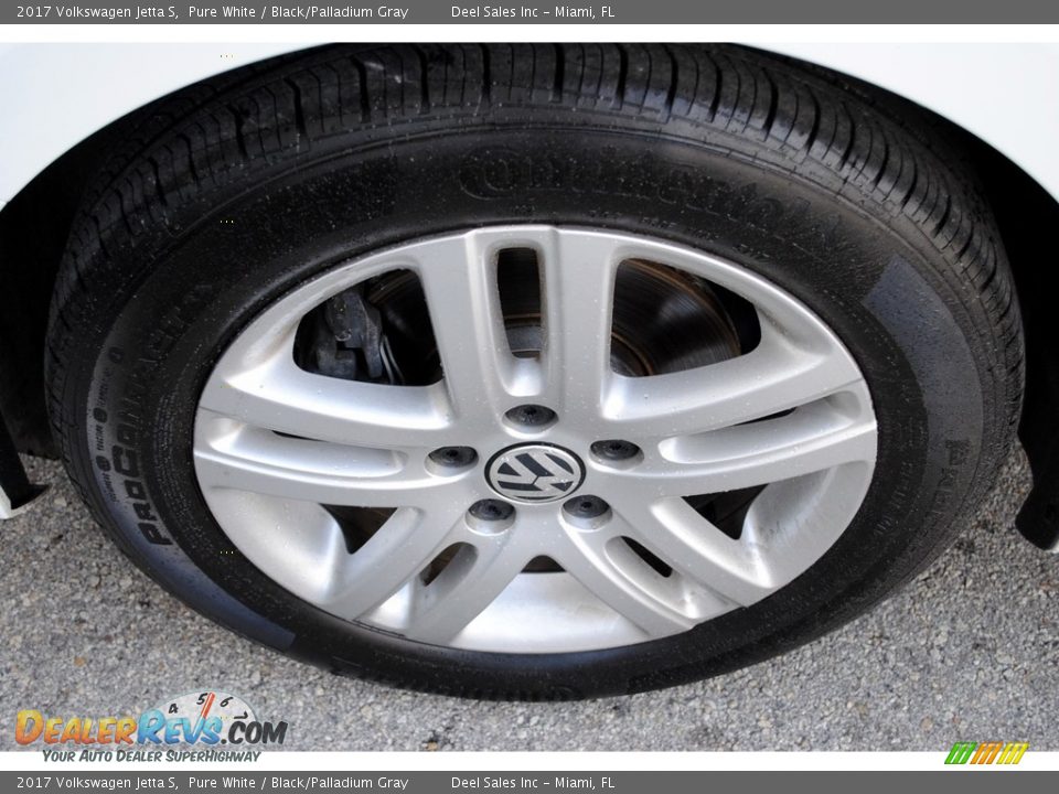 2017 Volkswagen Jetta S Pure White / Black/Palladium Gray Photo #9