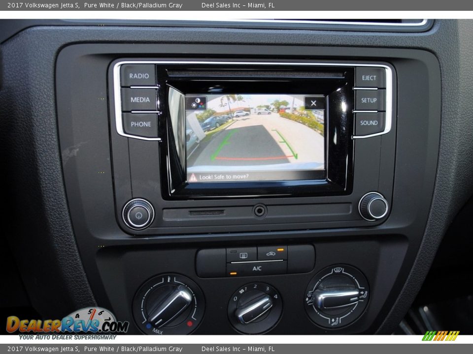 2017 Volkswagen Jetta S Pure White / Black/Palladium Gray Photo #14