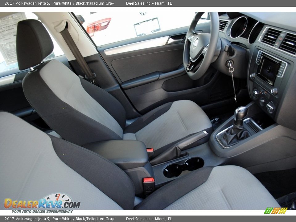 2017 Volkswagen Jetta S Pure White / Black/Palladium Gray Photo #15