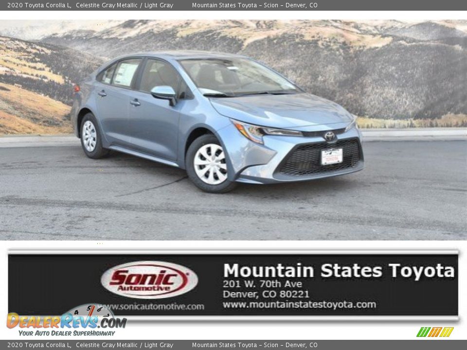 2020 Toyota Corolla L Celestite Gray Metallic / Light Gray Photo #1