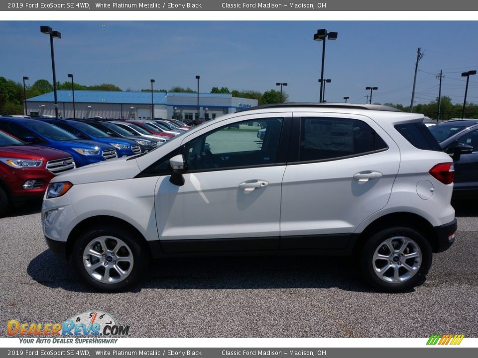2019 Ford EcoSport SE 4WD White Platinum Metallic / Ebony Black Photo #2
