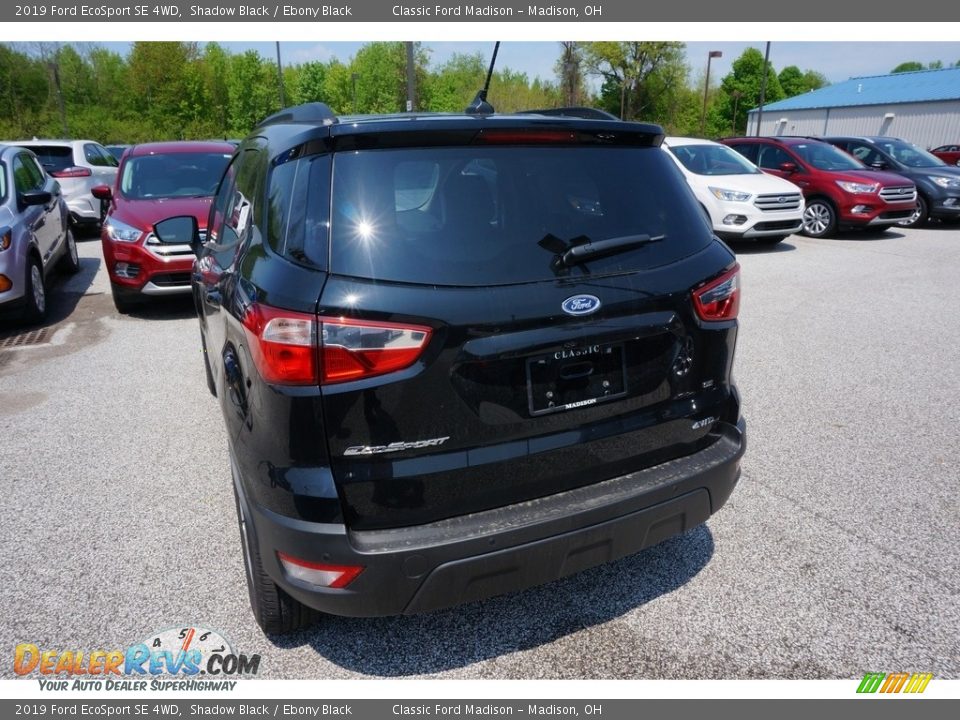 2019 Ford EcoSport SE 4WD Shadow Black / Ebony Black Photo #3