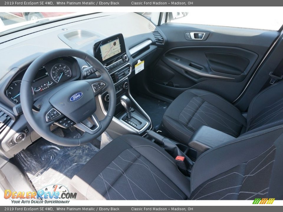 2019 Ford EcoSport SE 4WD White Platinum Metallic / Ebony Black Photo #4