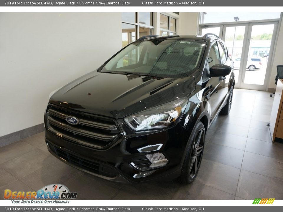 2019 Ford Escape SEL 4WD Agate Black / Chromite Gray/Charcoal Black Photo #1