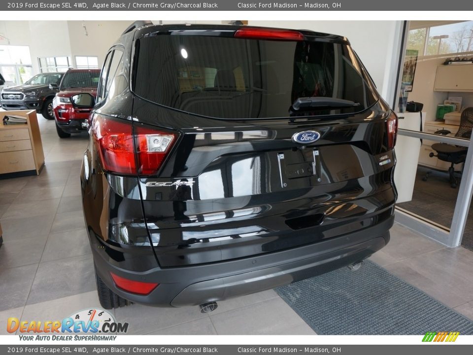 2019 Ford Escape SEL 4WD Agate Black / Chromite Gray/Charcoal Black Photo #3