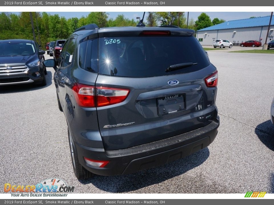 2019 Ford EcoSport SE Smoke Metallic / Ebony Black Photo #3