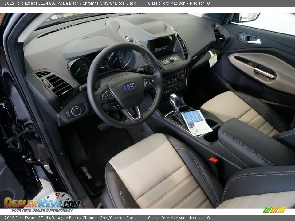 2019 Ford Escape SEL 4WD Agate Black / Chromite Gray/Charcoal Black Photo #4