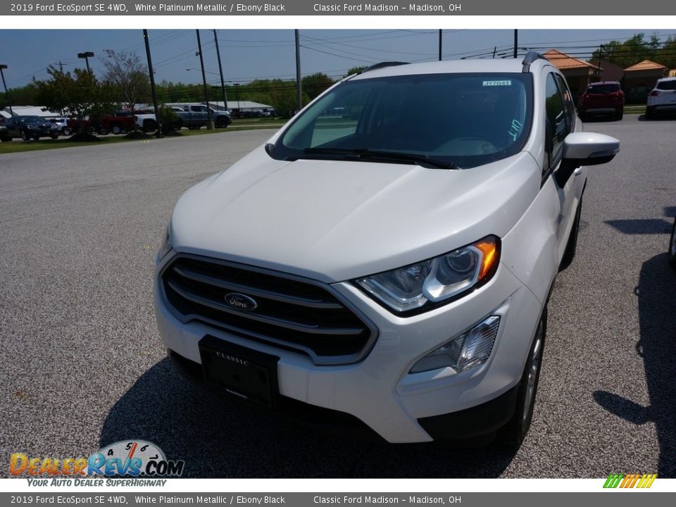 2019 Ford EcoSport SE 4WD White Platinum Metallic / Ebony Black Photo #1