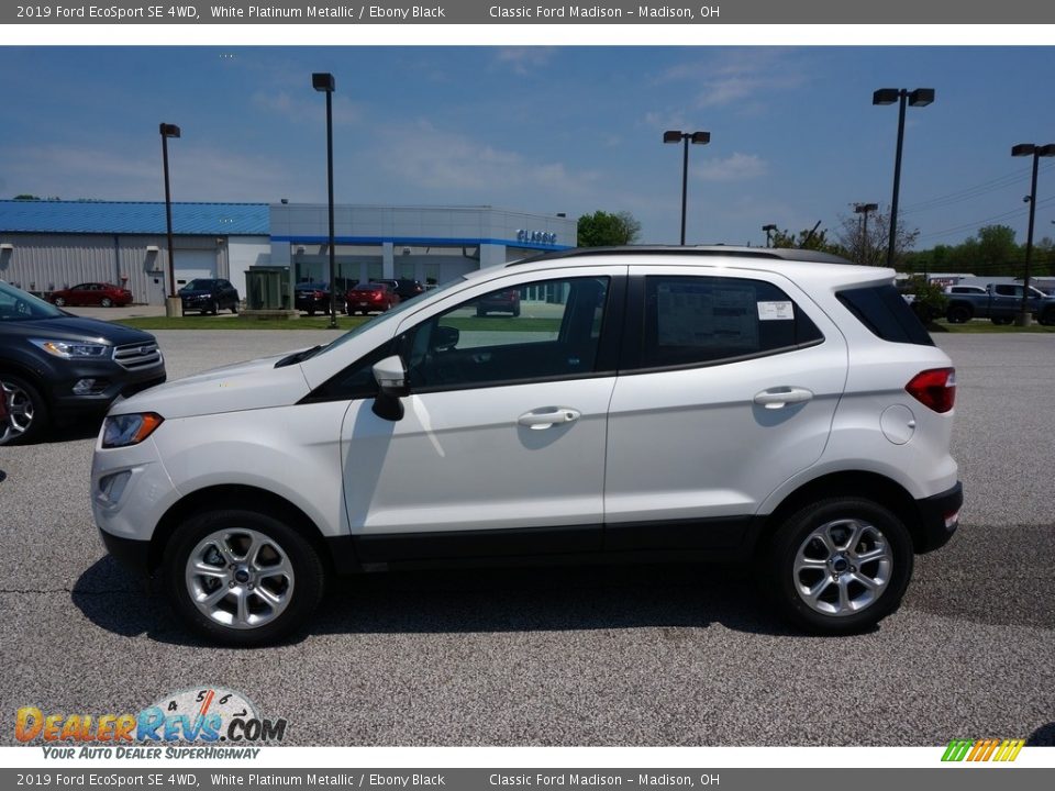 2019 Ford EcoSport SE 4WD White Platinum Metallic / Ebony Black Photo #2