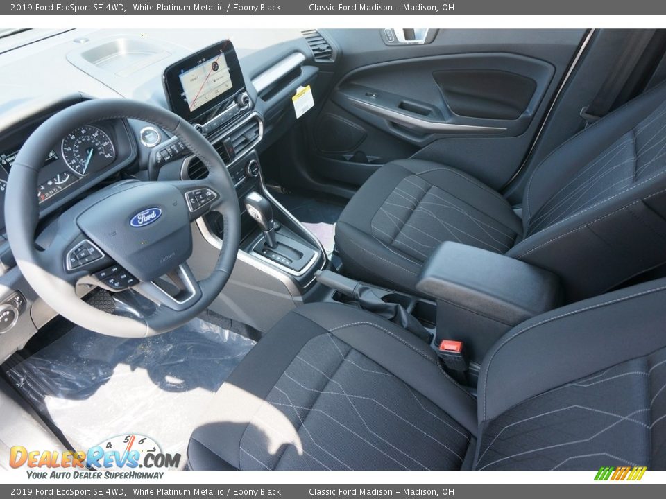 2019 Ford EcoSport SE 4WD White Platinum Metallic / Ebony Black Photo #4