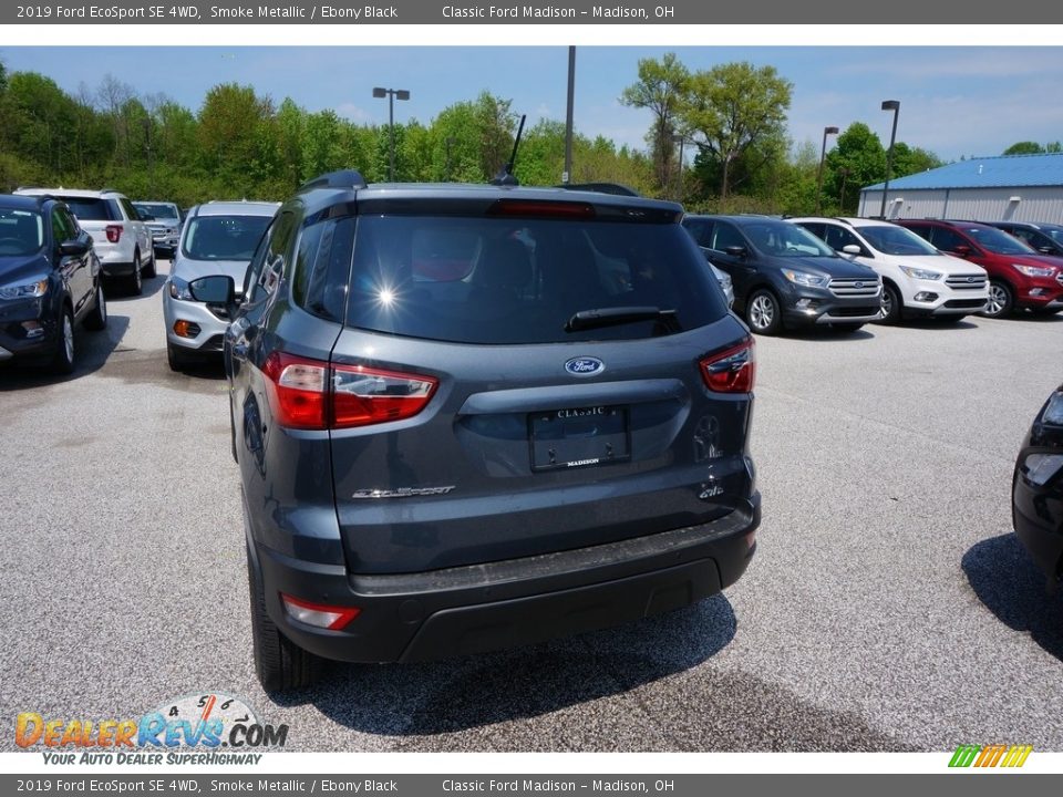 2019 Ford EcoSport SE 4WD Smoke Metallic / Ebony Black Photo #3