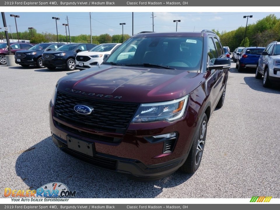 2019 Ford Explorer Sport 4WD Burgundy Velvet / Medium Black Photo #1
