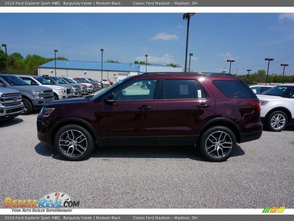 2019 Ford Explorer Sport 4WD Burgundy Velvet / Medium Black Photo #2