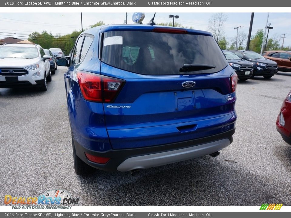 2019 Ford Escape SE 4WD Lightning Blue / Chromite Gray/Charcoal Black Photo #3