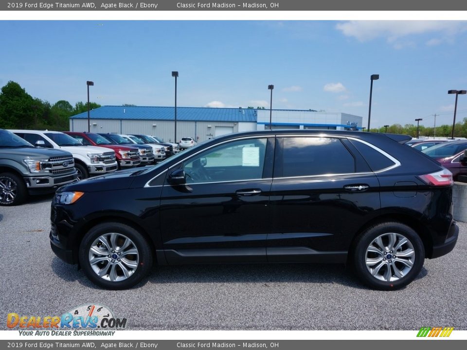 2019 Ford Edge Titanium AWD Agate Black / Ebony Photo #2