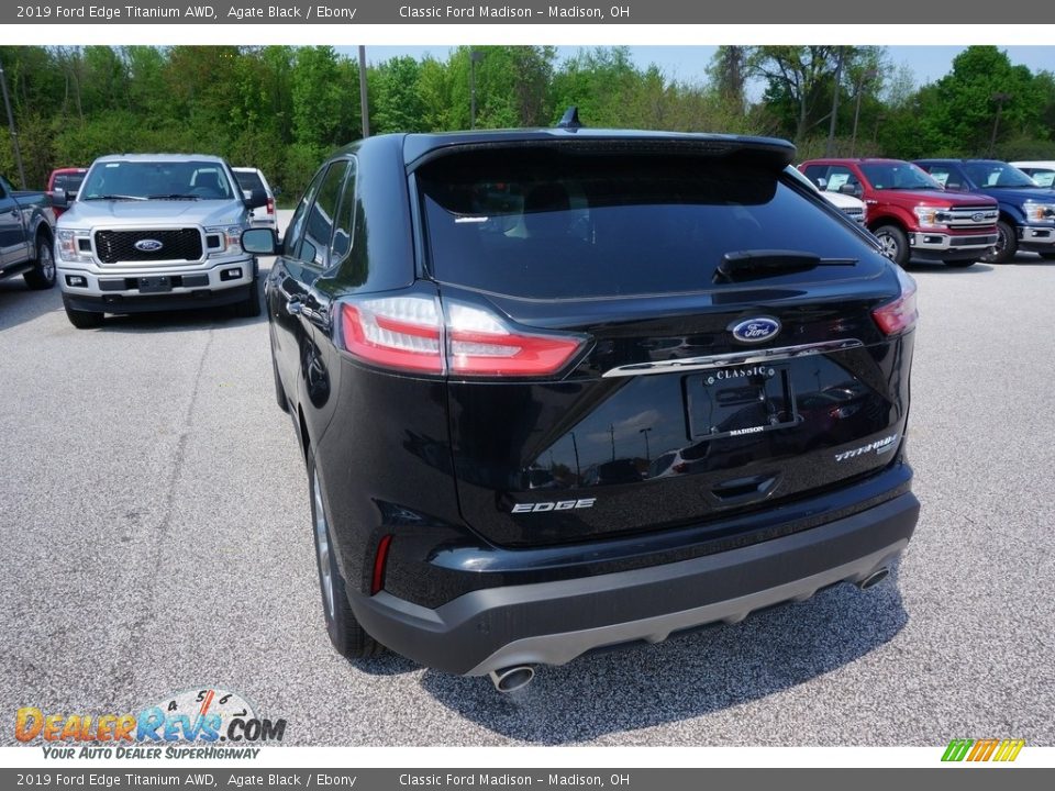 2019 Ford Edge Titanium AWD Agate Black / Ebony Photo #3