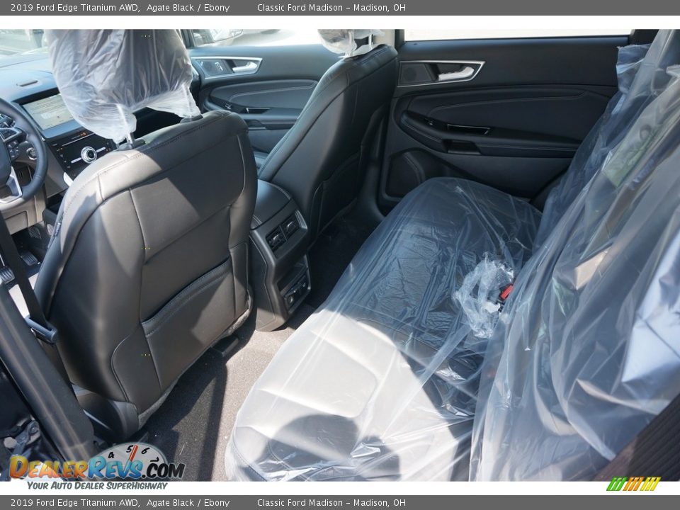 2019 Ford Edge Titanium AWD Agate Black / Ebony Photo #5