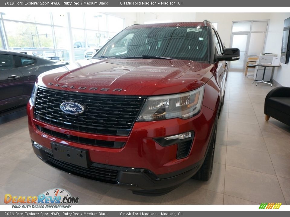 2019 Ford Explorer Sport 4WD Ruby Red / Medium Black Photo #1
