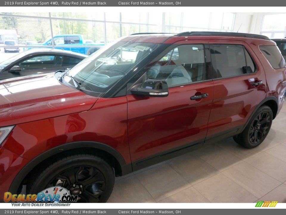 2019 Ford Explorer Sport 4WD Ruby Red / Medium Black Photo #2