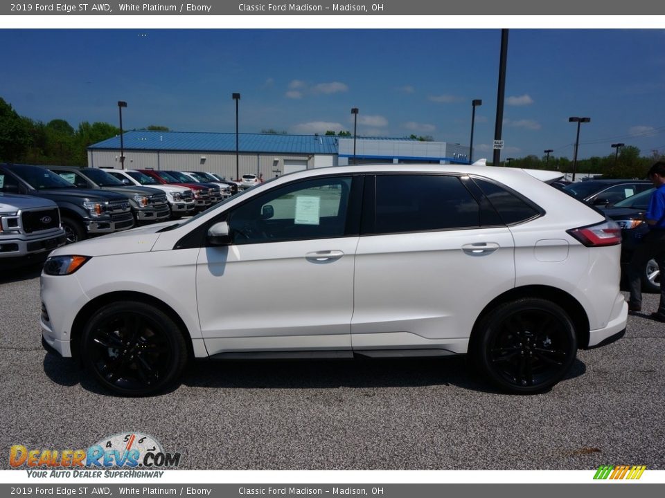 2019 Ford Edge ST AWD White Platinum / Ebony Photo #2