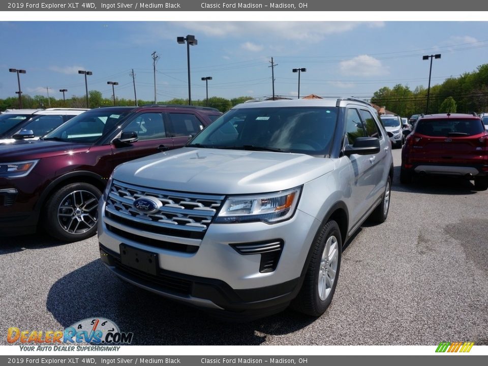 2019 Ford Explorer XLT 4WD Ingot Silver / Medium Black Photo #1