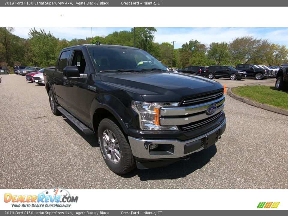 2019 Ford F150 Lariat SuperCrew 4x4 Agate Black / Black Photo #1