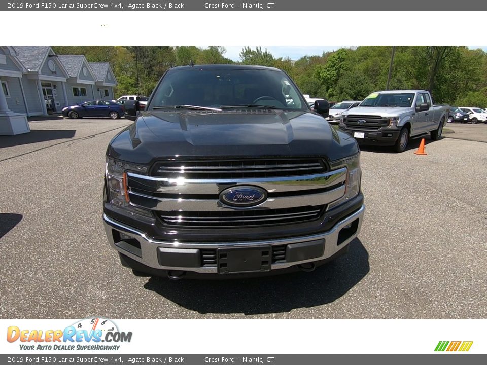 2019 Ford F150 Lariat SuperCrew 4x4 Agate Black / Black Photo #2