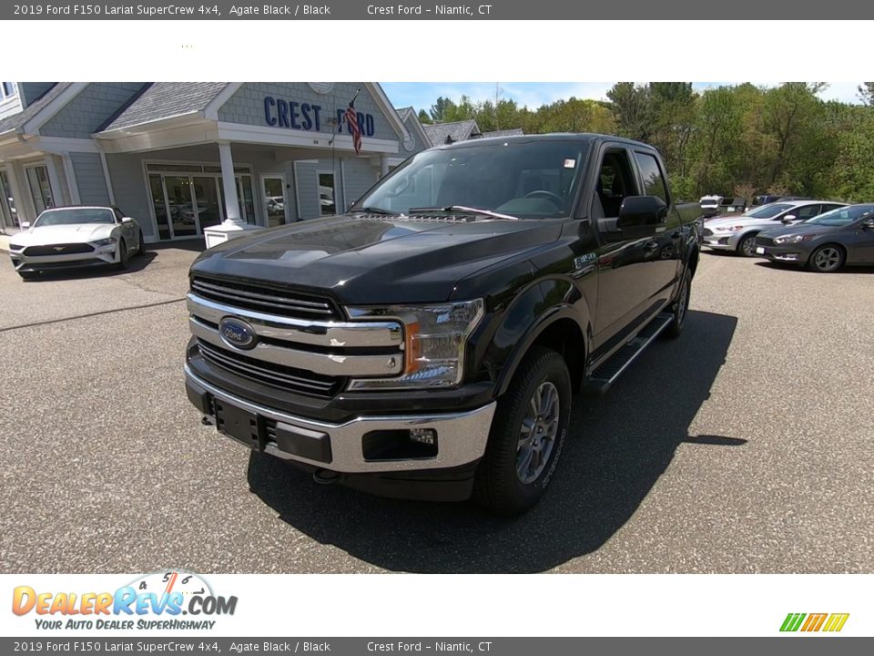 2019 Ford F150 Lariat SuperCrew 4x4 Agate Black / Black Photo #3