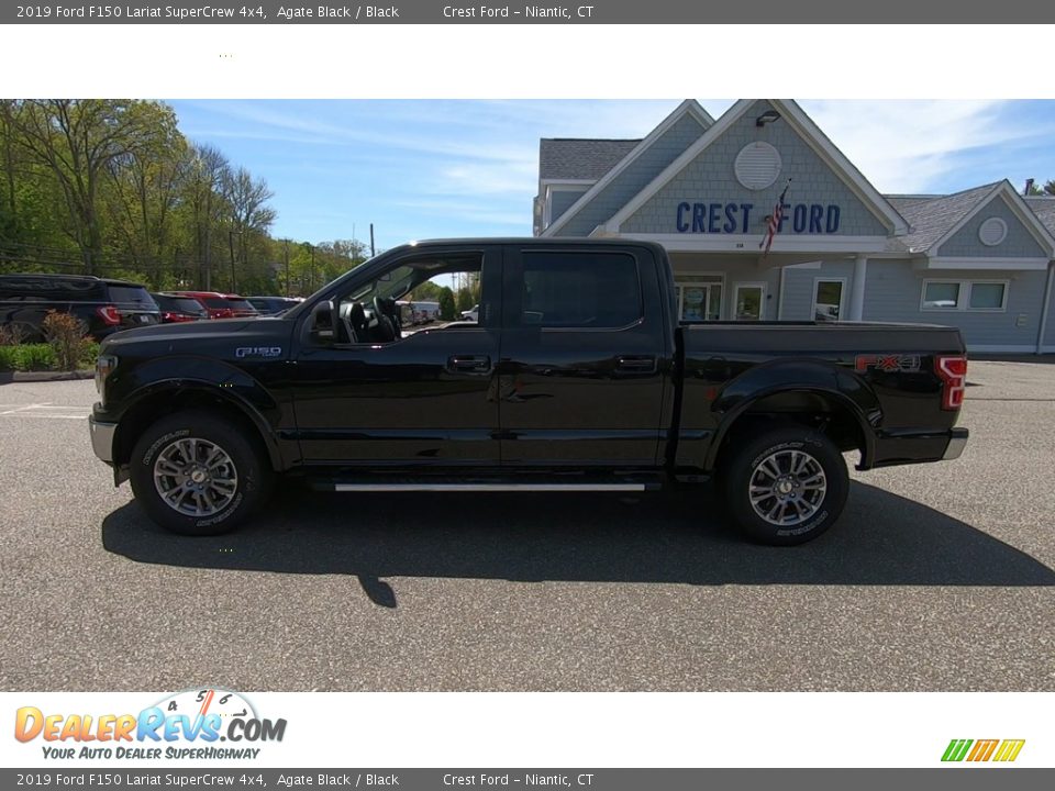 2019 Ford F150 Lariat SuperCrew 4x4 Agate Black / Black Photo #4