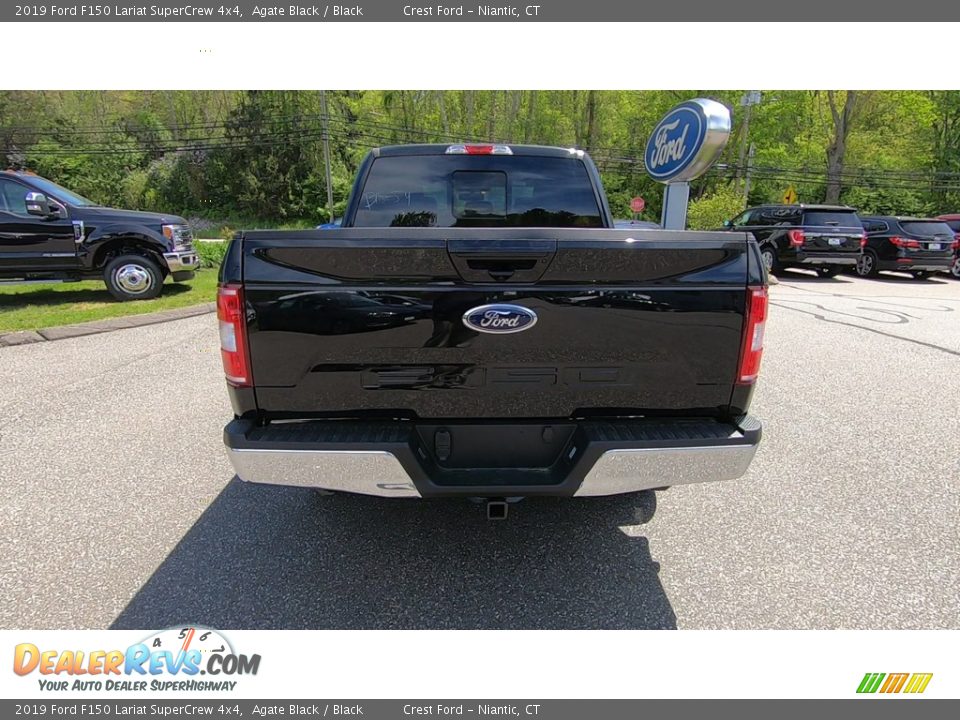 2019 Ford F150 Lariat SuperCrew 4x4 Agate Black / Black Photo #6