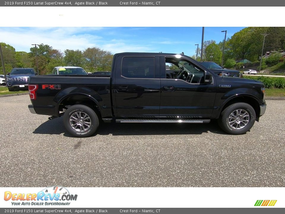 2019 Ford F150 Lariat SuperCrew 4x4 Agate Black / Black Photo #8