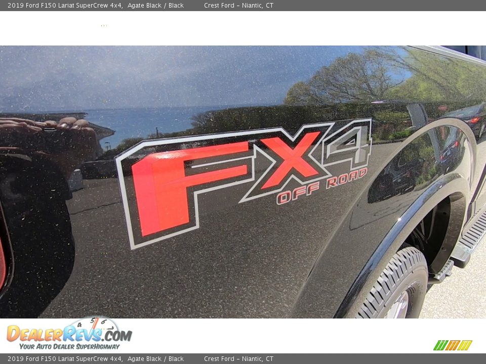 2019 Ford F150 Lariat SuperCrew 4x4 Agate Black / Black Photo #9