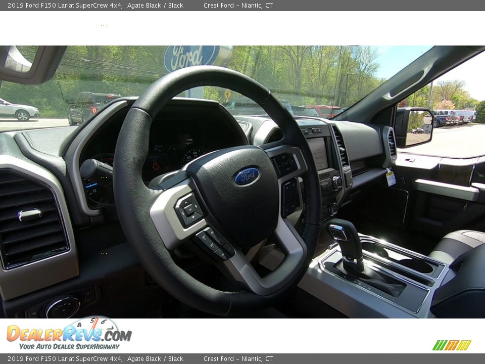 2019 Ford F150 Lariat SuperCrew 4x4 Agate Black / Black Photo #10