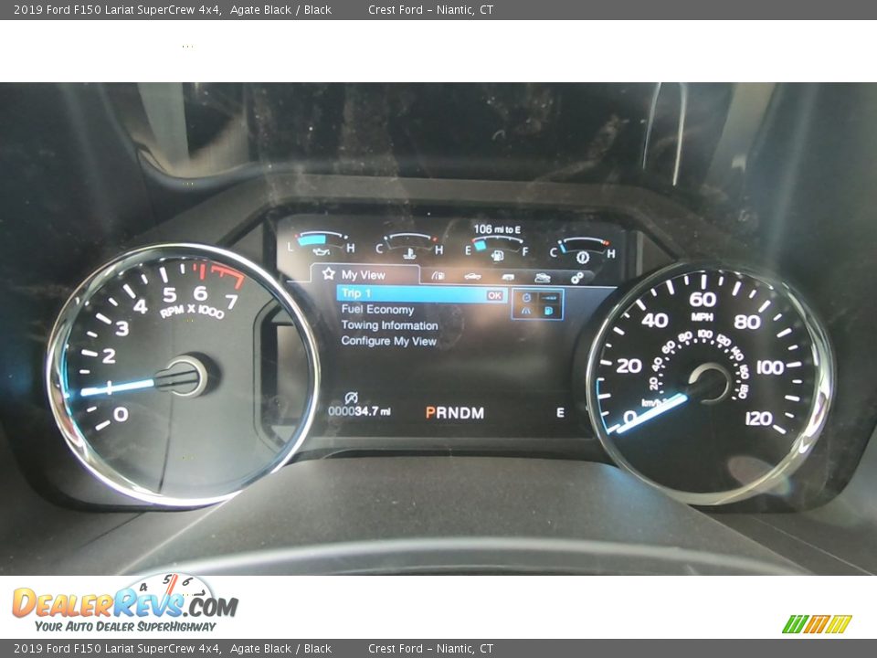 2019 Ford F150 Lariat SuperCrew 4x4 Agate Black / Black Photo #13