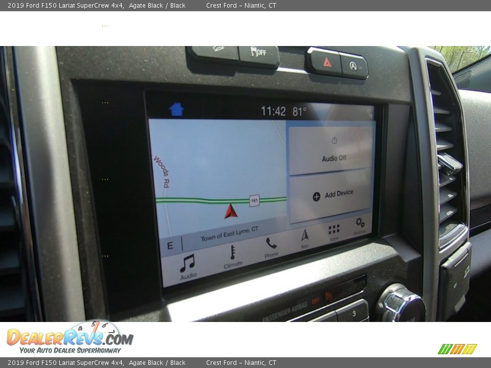 2019 Ford F150 Lariat SuperCrew 4x4 Agate Black / Black Photo #14