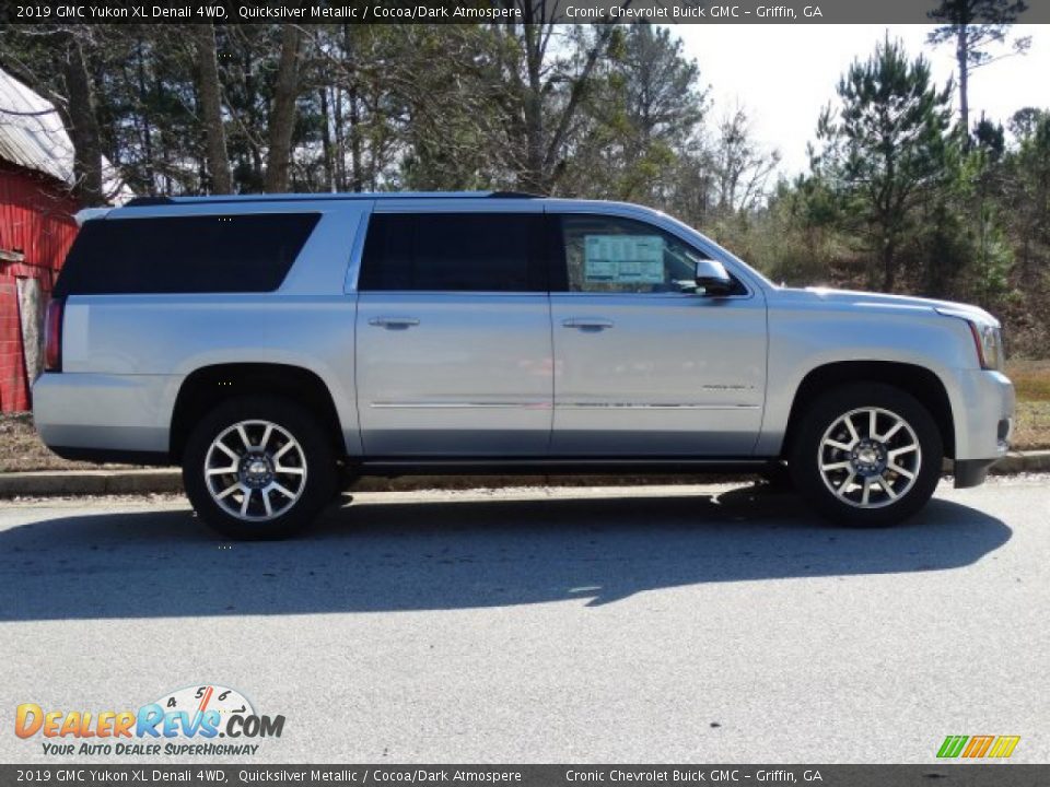 2019 GMC Yukon XL Denali 4WD Quicksilver Metallic / Cocoa/Dark Atmospere Photo #2