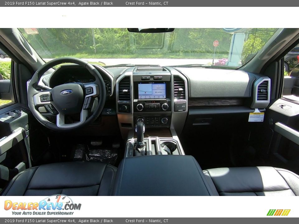 2019 Ford F150 Lariat SuperCrew 4x4 Agate Black / Black Photo #19