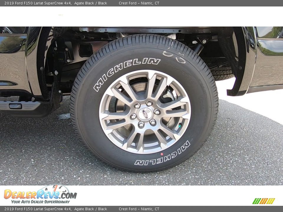 2019 Ford F150 Lariat SuperCrew 4x4 Agate Black / Black Photo #20