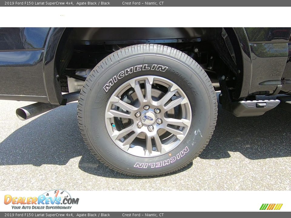 2019 Ford F150 Lariat SuperCrew 4x4 Agate Black / Black Photo #22