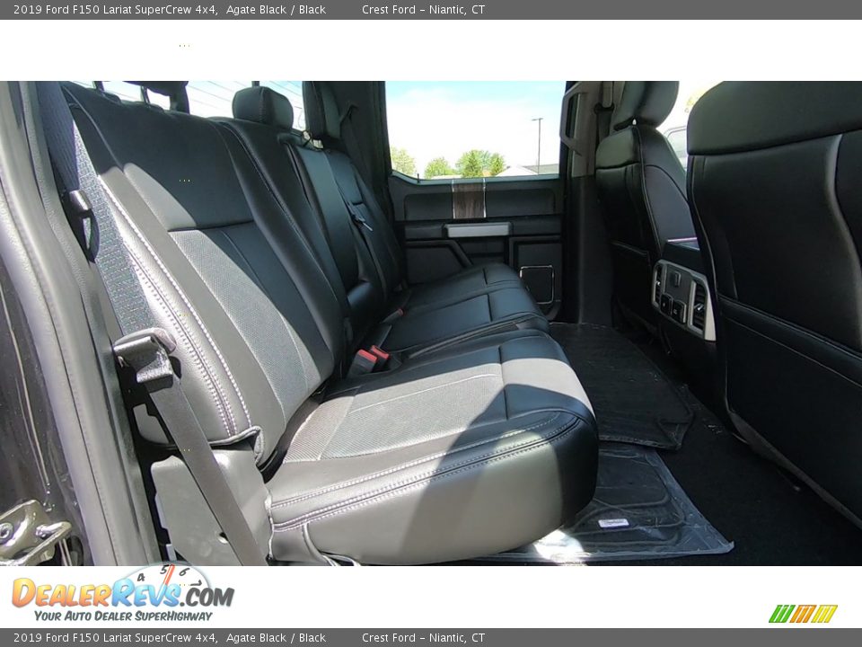 2019 Ford F150 Lariat SuperCrew 4x4 Agate Black / Black Photo #23